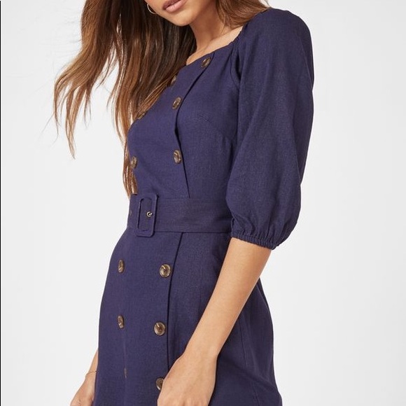 NWT JustFab belted mini dress - Picture 2 of 4